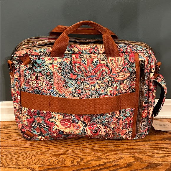 Baosha convertible book bag and crossbody in floral print - Picture 7 of 7
